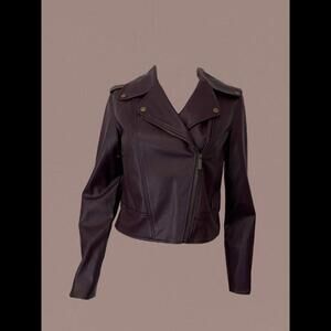 Faux leather jacket